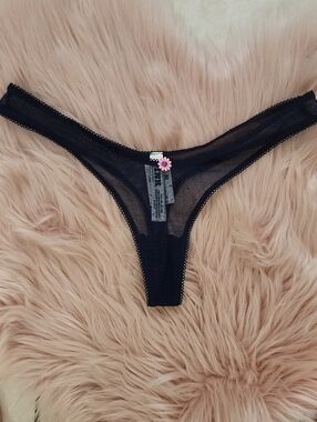 Brand New PINK VICTORIA'S SECRET HIGH RISE MESH THONG-S